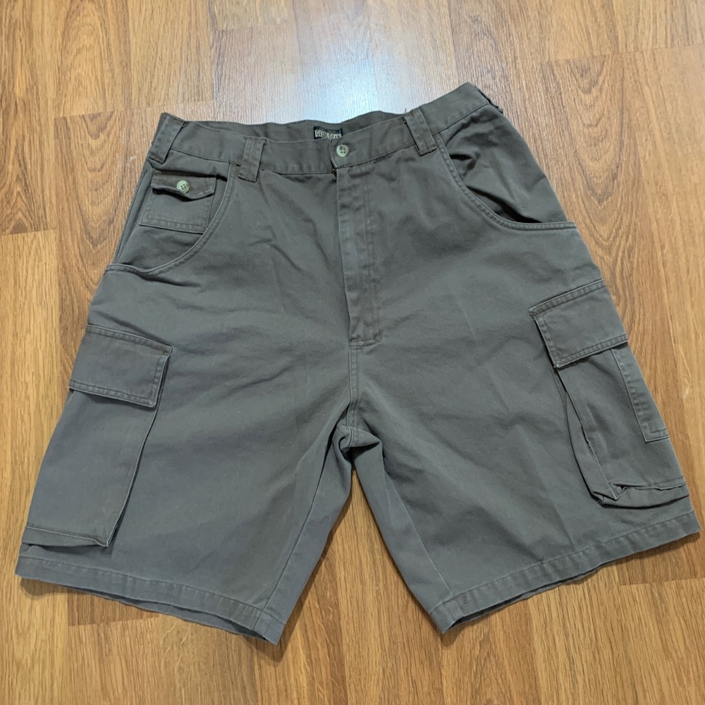 Guide Gear Outdoor Men's Brown Cargo Hiking Fishing Cotton Shorts Size 34
